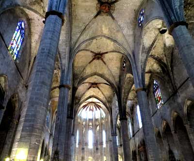 Barcelona Private Tour Santa Maria del Mar Inside
