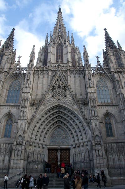 Barcelona Walking Tour Gothic Quarter Cathedral Facade
