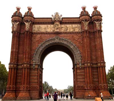 Visite Barcelone Arc de Triomphe