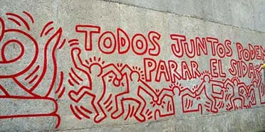 Barcelona Keith Haring Mural Painting