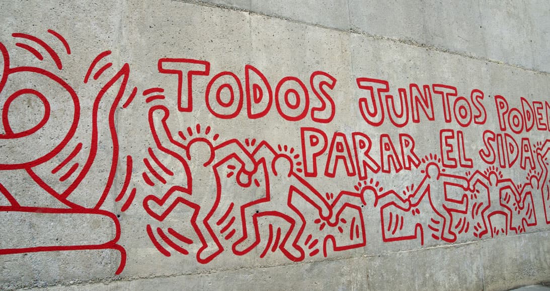 Barcelona Keith Haring Huge Mural
