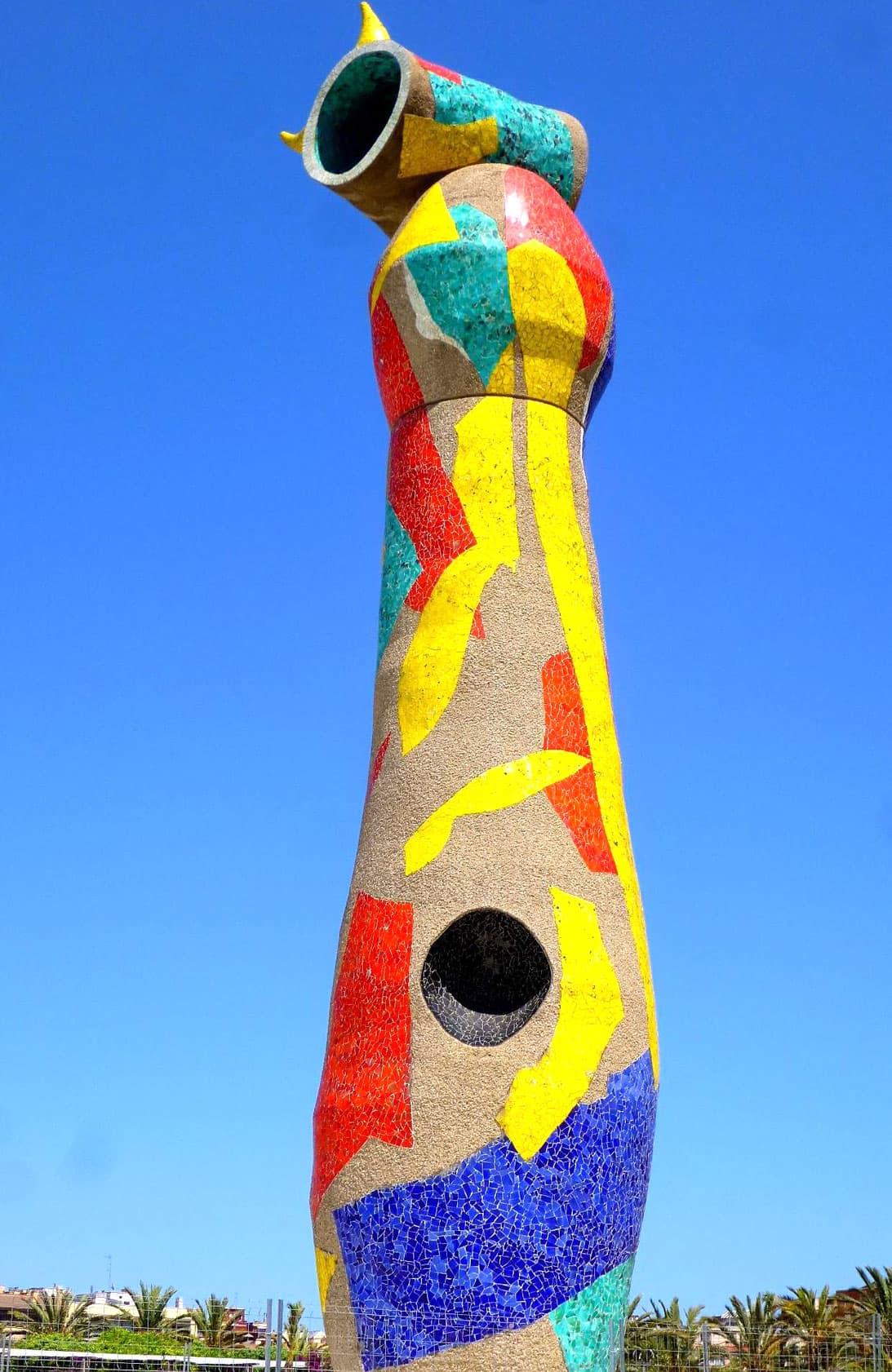 Barcelone Joan Miró Sculpture Place Espagne